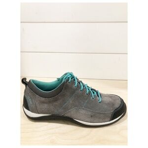 L.L Bean Beansport Sneakers Walking Hiking Casual Suede Grey Green Size 7.5 ($)